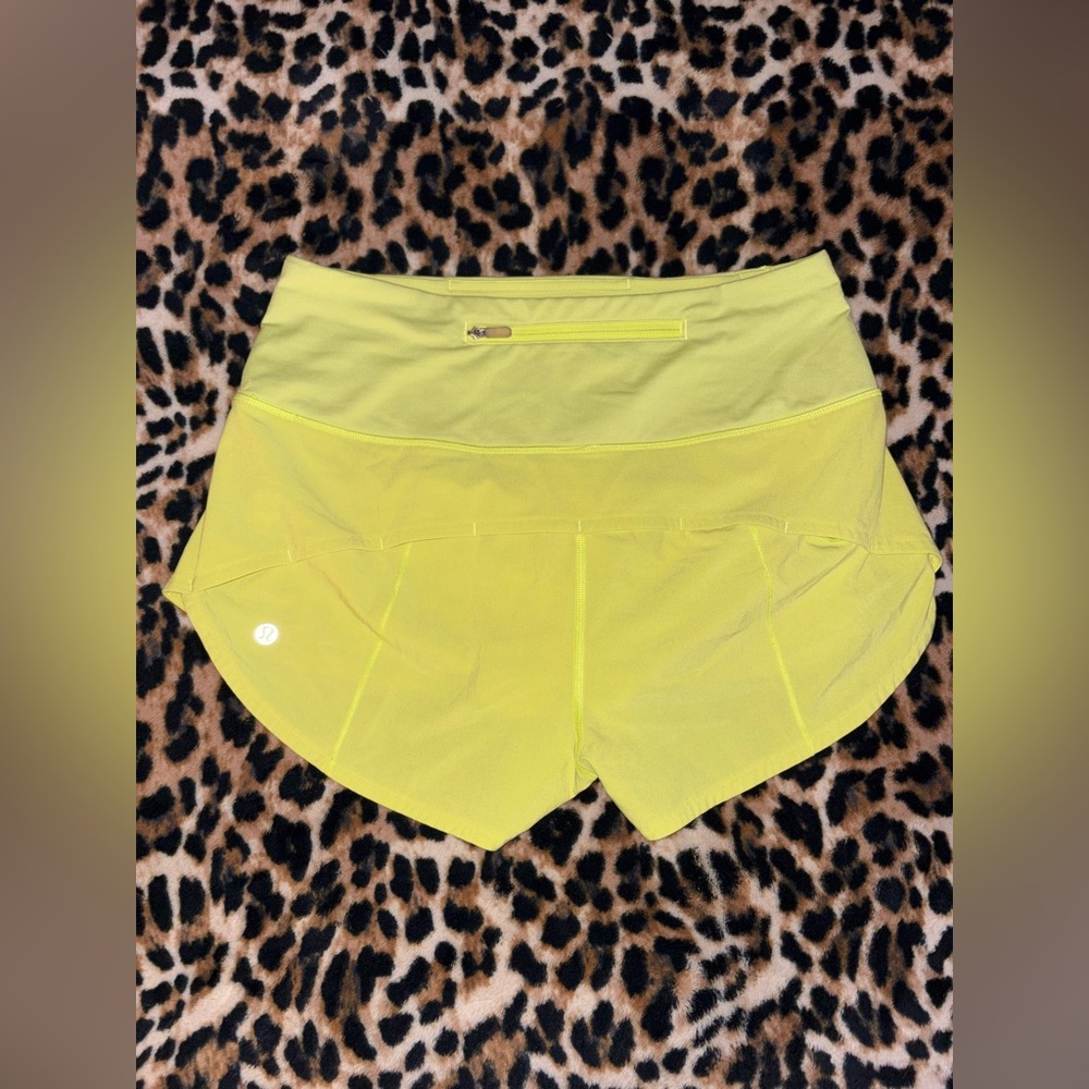 Lululemon Athletica Highlight Yellow Athletic Shorts